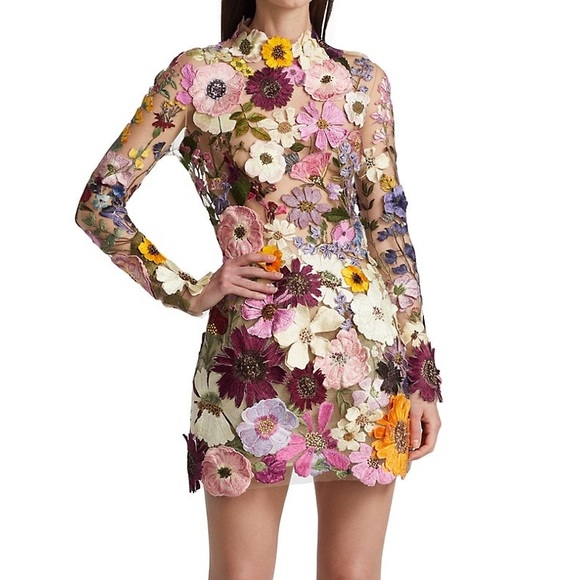 Enchanting Elegance: Floral Embroidered Masterpiece for Unforgettable Occasions